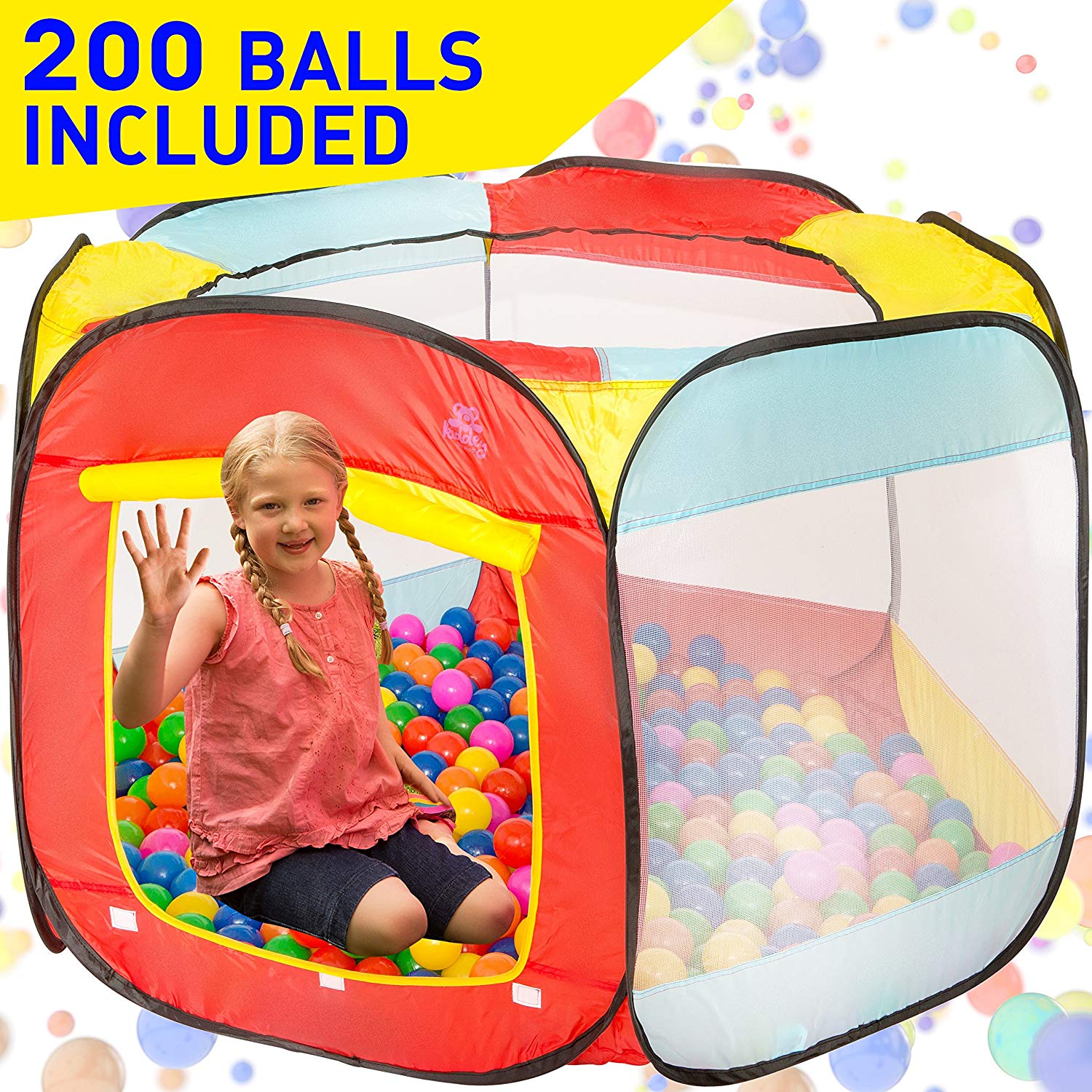 Foldable /& Portable Large Fabric Ball pits for Kids and Babies AGIMOLI Ball Pit for Toddlers Waterproof /& Durable Indoor Outdoor use Ball Pit playpen Blue, 4 Foot